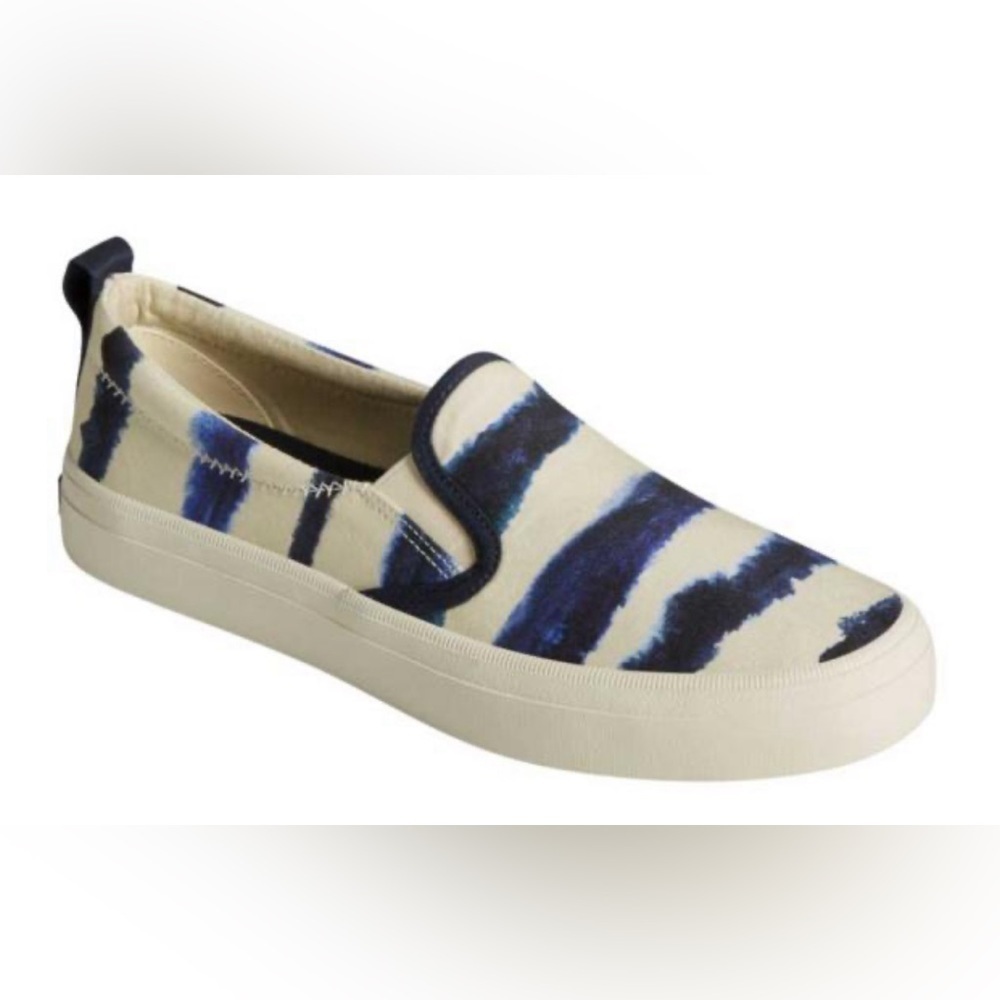 Sperry Women's Crest Twin Gore Tie Dye Stripe Navy